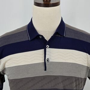 Baotianlong Polo Style Shirt Blues Green White Size Asian size 85/100A (S)